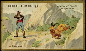 carte réclame CHASSES ET PECHES  au Bouquetin 1998.77.135.4  Photo