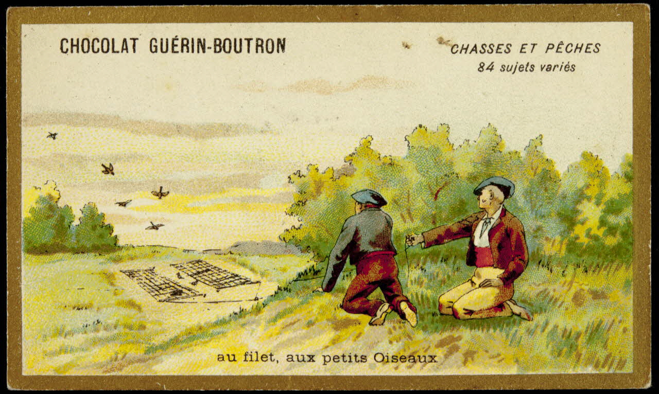 carte réclame CHASSES ET PECHES  au filet, aux petits Oiseaux 1998.77.135.9 Photo