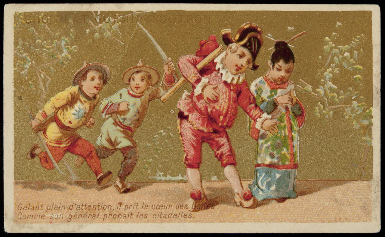 carte réclame Galant plein d'attention, il prit le coeur des belles  Comme son général prenait les citadelles. 1998.77.140.2 Photo