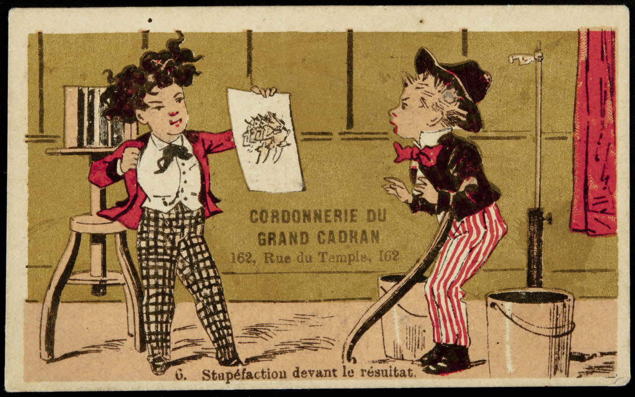 carte réclame 6. Stupéfaction devant le résultat 1998.77.157.1 Photo