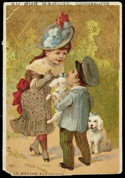 carte réclame LE MARCHE AUX CHIENS 1998.77.158.1  Photo
