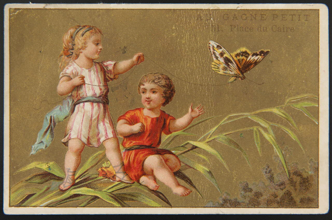 carte réclame Papillon apprivoisé France 1878-1884 1998.77.187.1 Photo