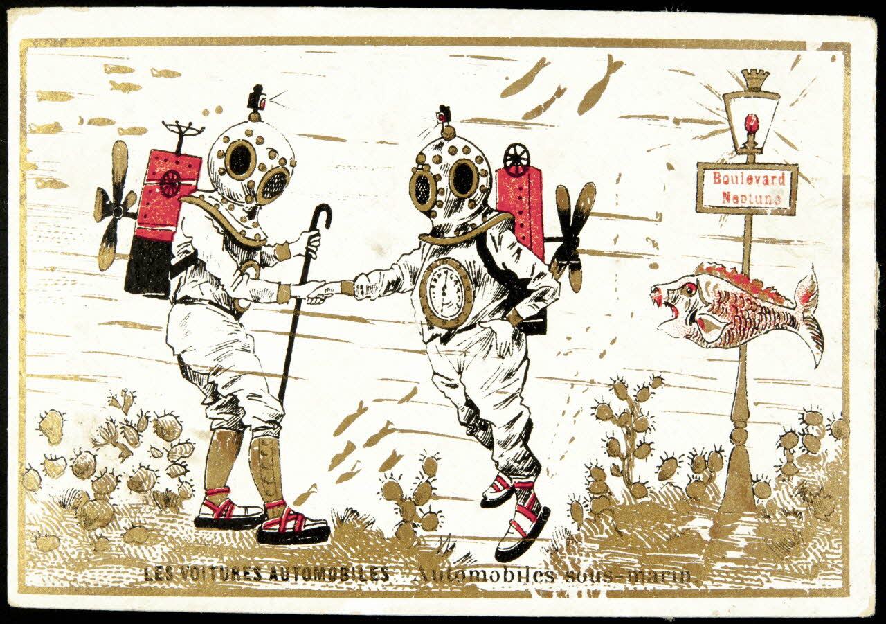 carte réclame LES VOITURES AUTOMOBILES Automobiles sous-marin. 1998.77.199.1 Photo