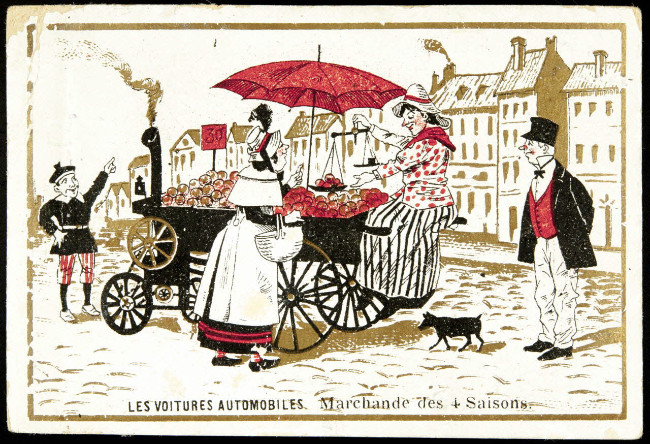 carte réclame LES VOITURES AUTOMOBILES Marchande des 4 Saisons. 1998.77.199.5 Photo