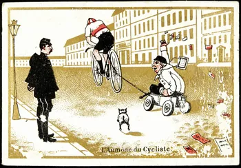 carte réclame L'Aumône du Cycliste. 1998.77.200.3 Photo