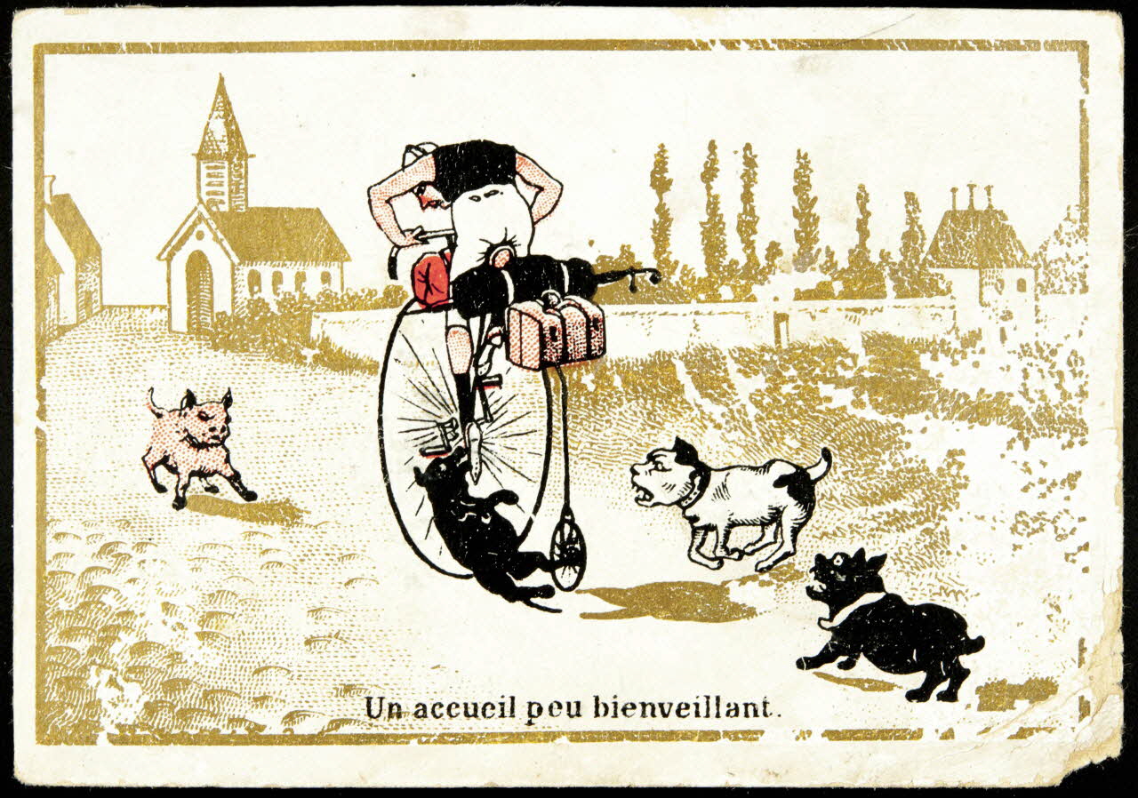 carte réclame Un accueil peu bienveillant. 1998.77.200.5 Photo