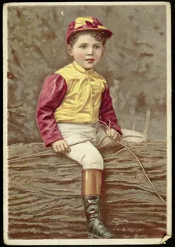 carte réclame Petit garçon en tenue de jockey 1998.77.203.11  Photo