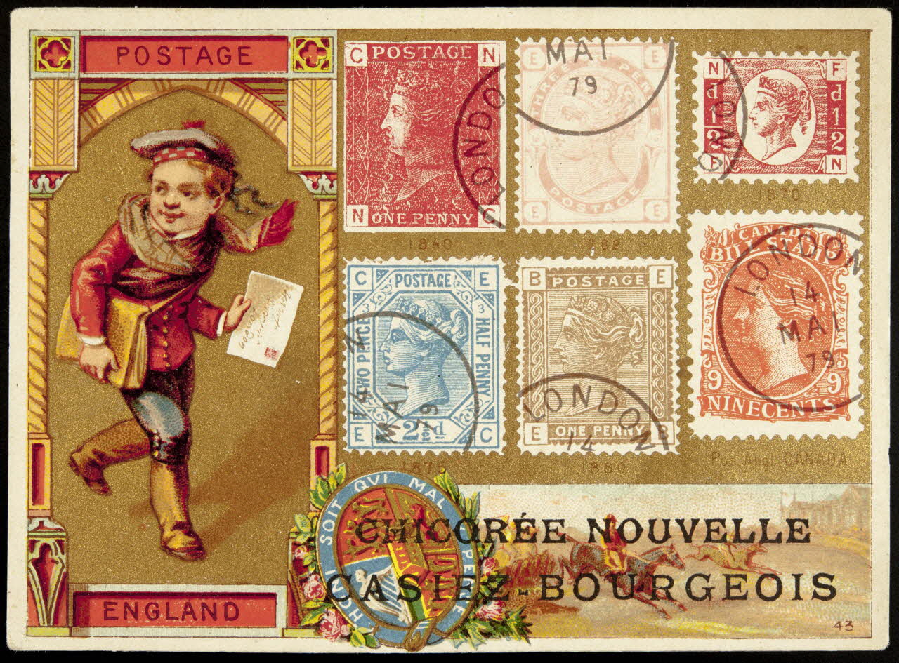 carte réclame POSTAGE  ENGLAND 1998.77.214.2 Photo