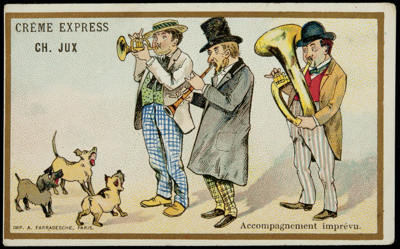 carte réclame Accompagnement imprévu. 1998.77.217.1 Photo