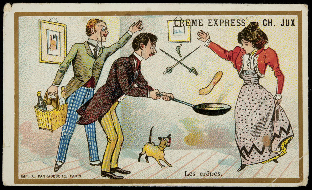 carte réclame Les crêpes. 1998.77.217.2 Photo