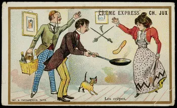 carte réclame Les crêpes. 1998.77.217.2  Photo