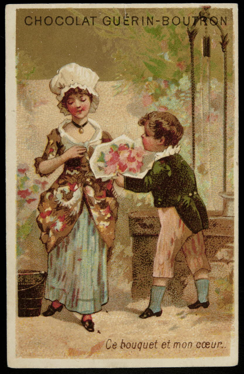 carte réclame Ce bouquet et mon coeur... 1998.77.254.1 Photo