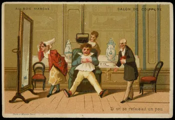 carte réclame SALON DE COIFFURE  Si on se refaisait un peu 1998.77.264.1 Photo