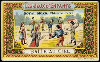 carte réclame LES JEUX D'ENFANTS  BALLE AU CIEL 1998.77.268.1  Photo