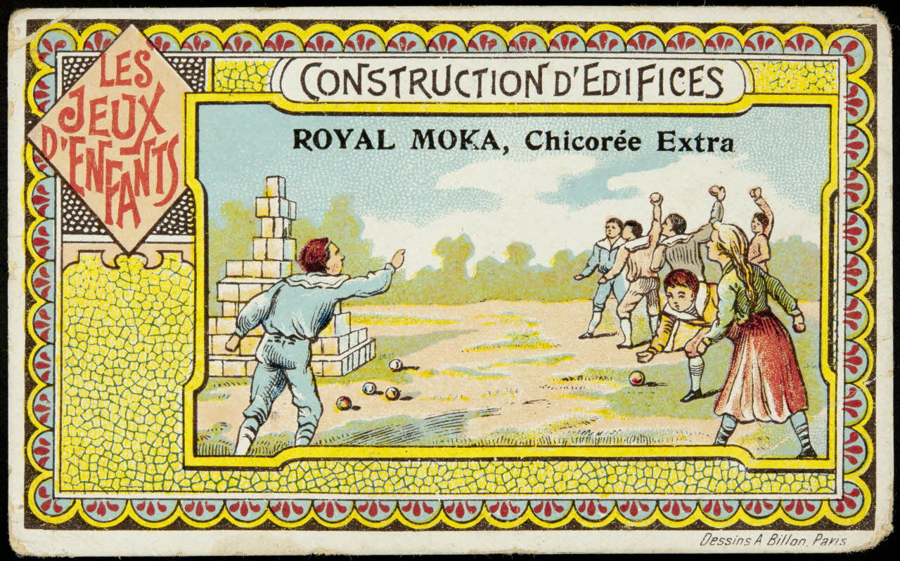 carte réclame LES  JEUX  D'ENFANTS  CONSTRUCTION D'EDIFICES 1998.77.268.2 Photo