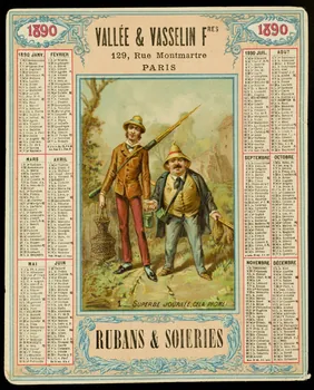 carte réclame 1_ SUPERBE JOURNÉE, CELA PROMET.  1890 Paris 1890 1998.77.274.2 Photo