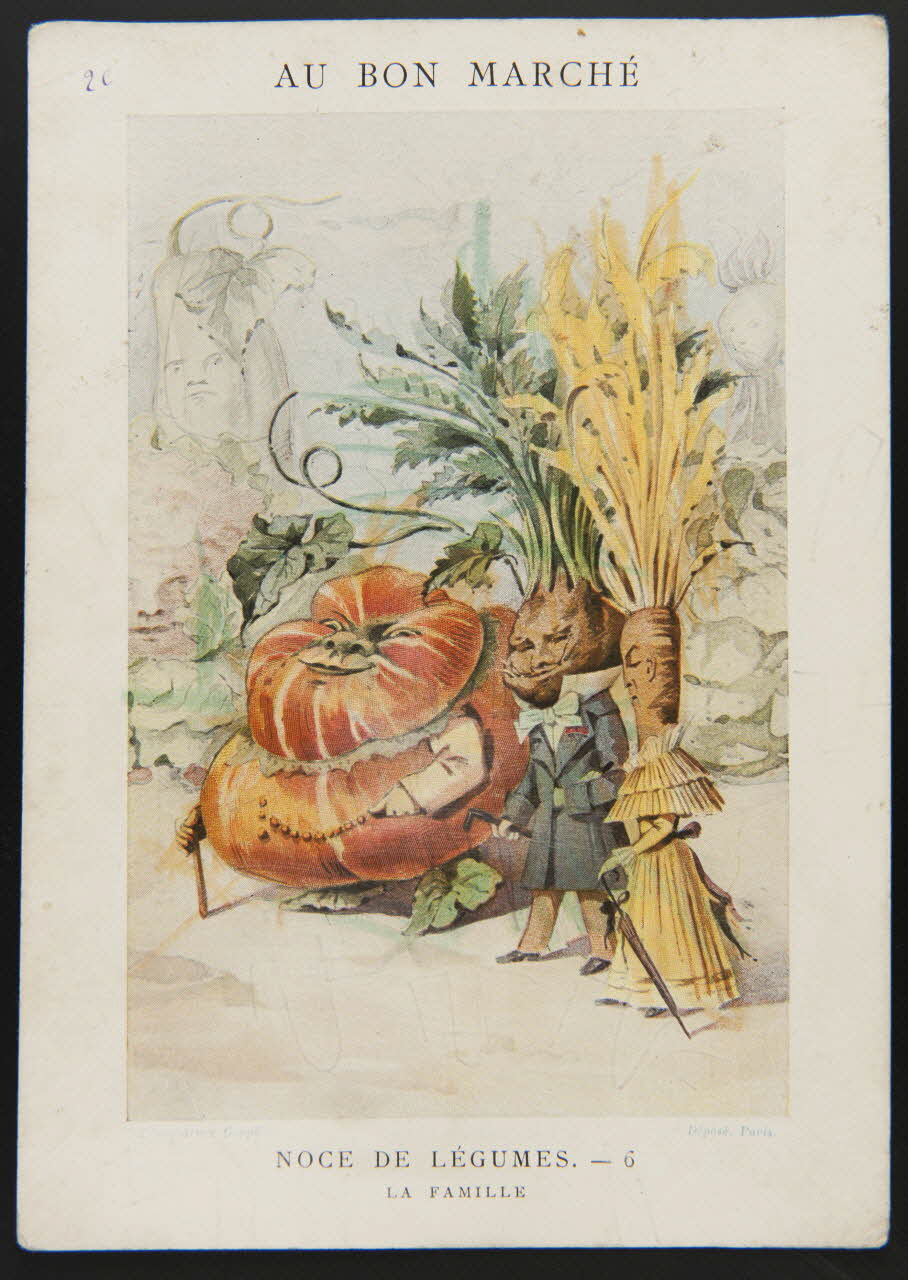 carte réclame NOCE DE LEGUMES-6 LA FAMILLE 1998.77.283.1 Photo