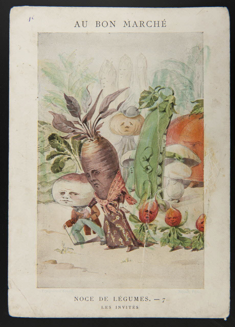 carte réclame NOCE DE LEGUMES-7 LES INVITES 1998.77.283.2 Photo