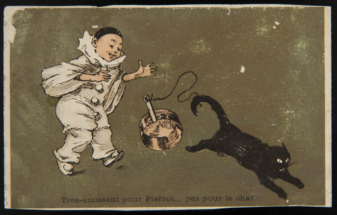carte réclame Très amusant pour Pierrot... pas pour le chat 1998.77.290.1 Photo