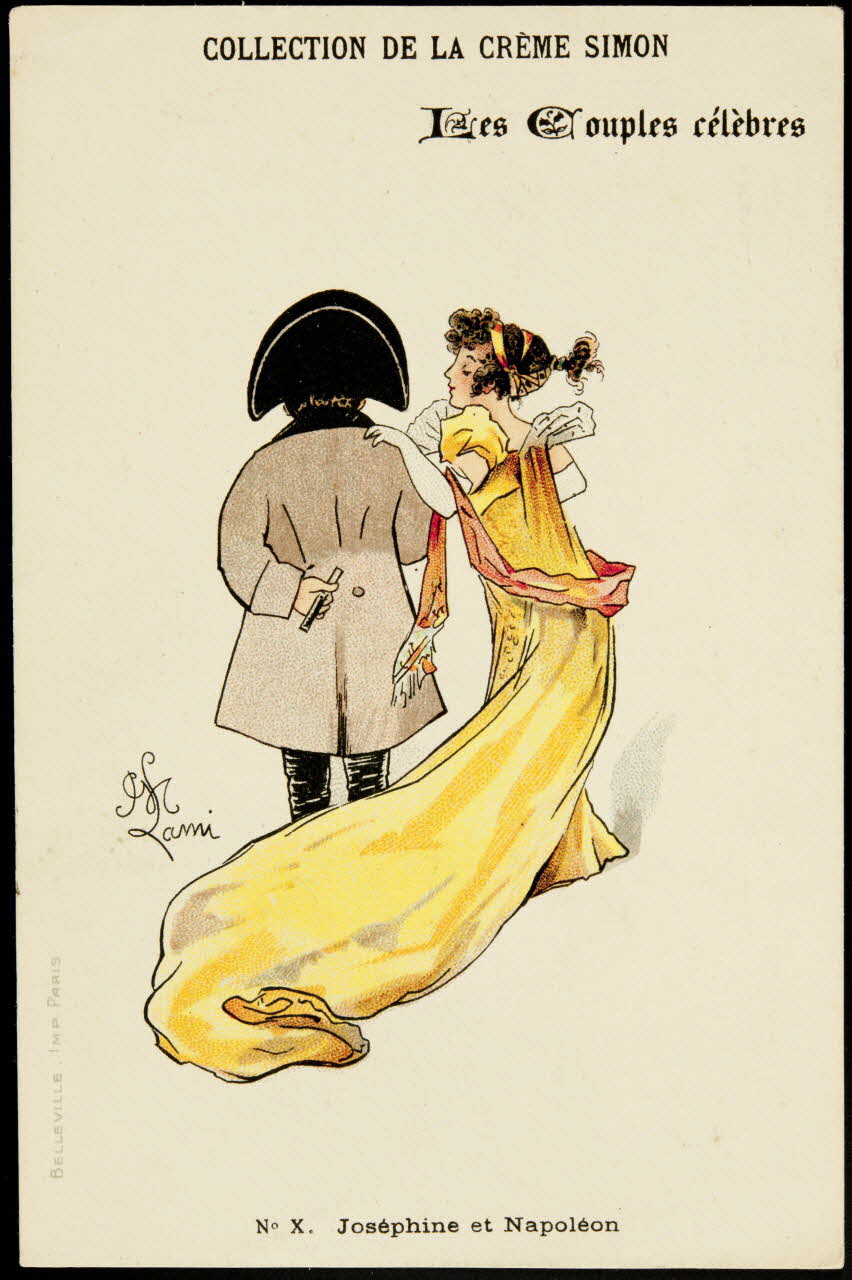 carte réclame Les Couples célèbres  N°X. Joséphine et Napoléon 1998.77.294.2 Photo