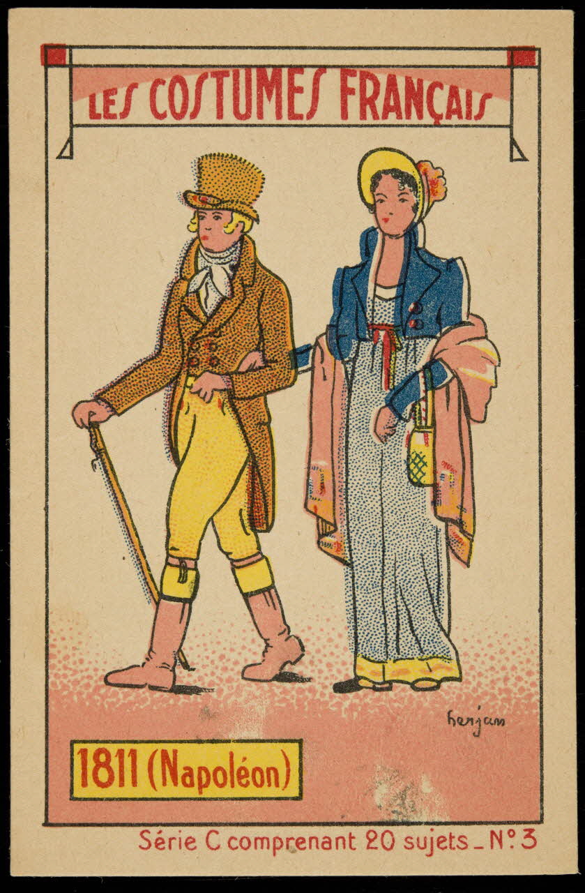 carte réclame LES COSTUMES FRANCAIS  1811 (Napoléon) 1998.77.307.6 Photo
