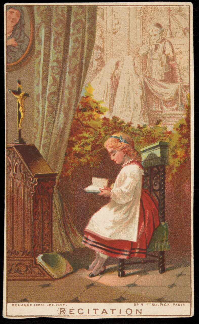 carte réclame RECITATION 1998.77.315.2 Photo