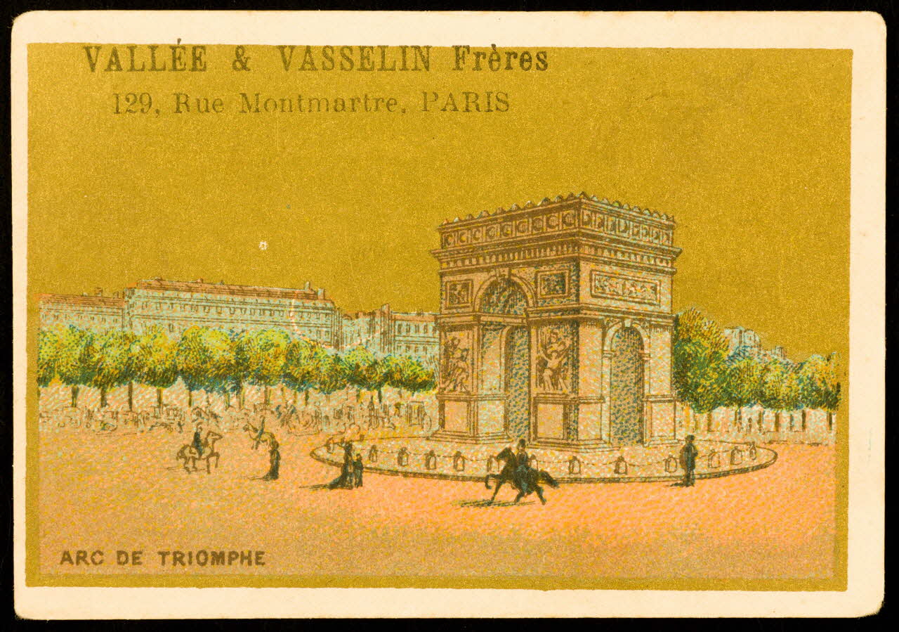Courbe-Rousset ; Lessertisseux carte réclame chromo Paris 1881-1891 1998.77.337.1 Photo