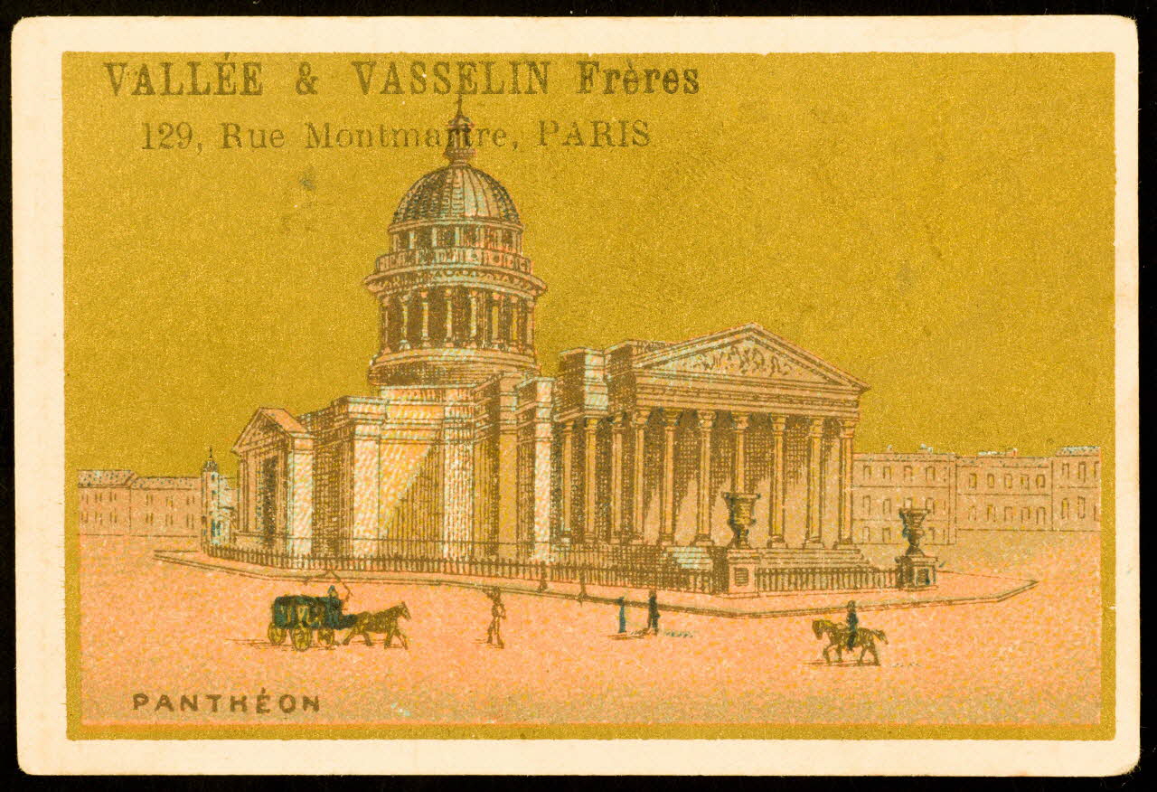 Courbe-Rousset ; Lessertisseux carte réclame chromo Paris 1881-1891 1998.77.337.11 Photo