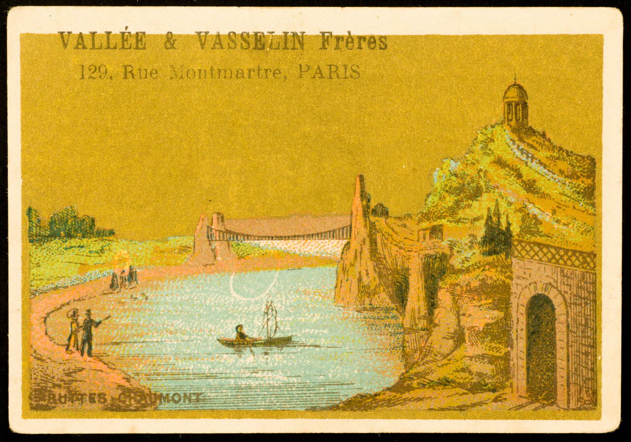 Courbe-Rousset ; Lessertisseux carte réclame chromo Paris 1881-1891 1998.77.337.3 Photo