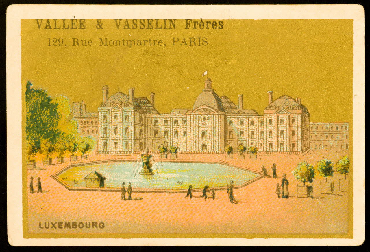 Courbe-Rousset ; Lessertisseux carte réclame chromo Paris 1881-1891 1998.77.337.6 Photo