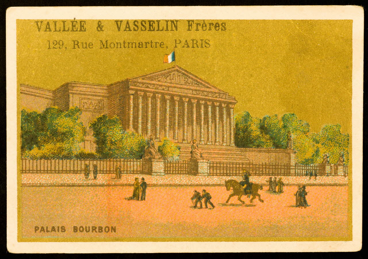 Courbe-Rousset ; Lessertisseux carte réclame chromo Paris 1881-1891 1998.77.337.8 Photo