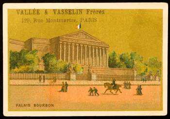 Courbe-Rousset ; Lessertisseux carte réclame chromo Paris 1881-1891 1998.77.337.8 Photo
