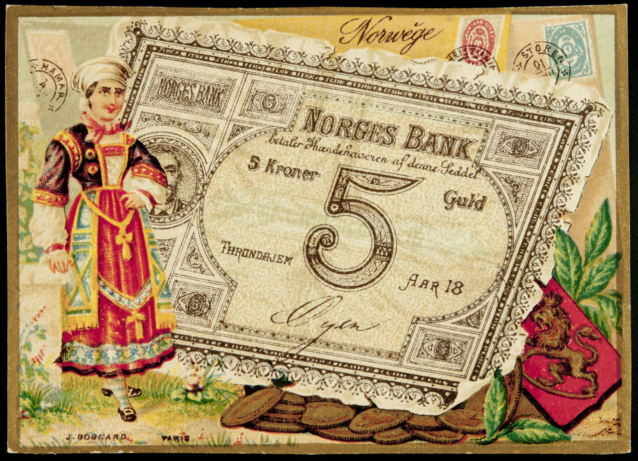 Bognard carte réclame chromo Paris 1885-1895 1998.77.338.2 Photo