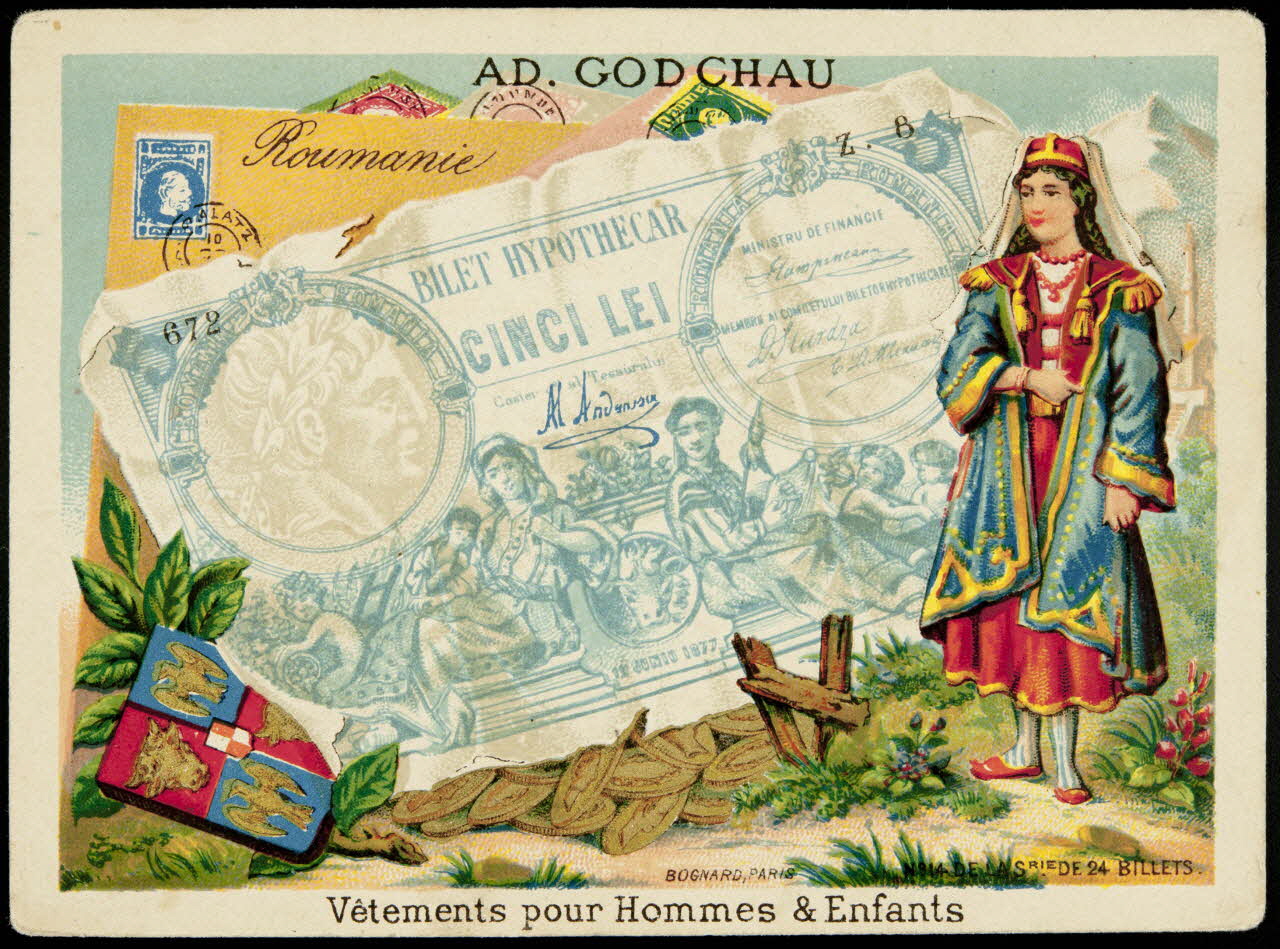 Bognard carte réclame chromo Paris 1885-1895 1998.77.338.3 Photo