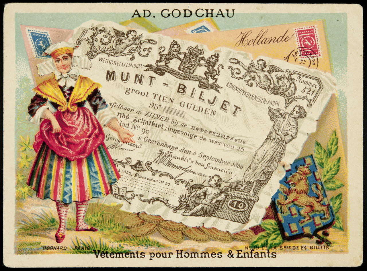 Bognard carte réclame chromo Paris 1885-1895 1998.77.338.7 Photo