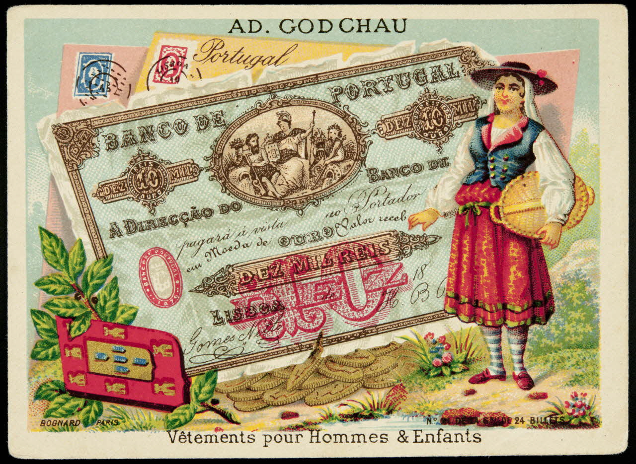 Bognard carte réclame chromo Paris 1885-1895 1998.77.338.8 Photo