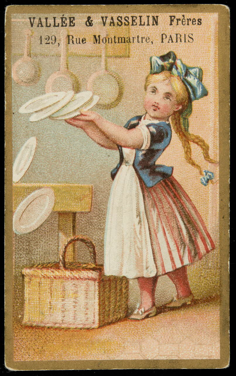 Romanet carte réclame chromo Paris 1878-1889 1998.77.35.1 Photo