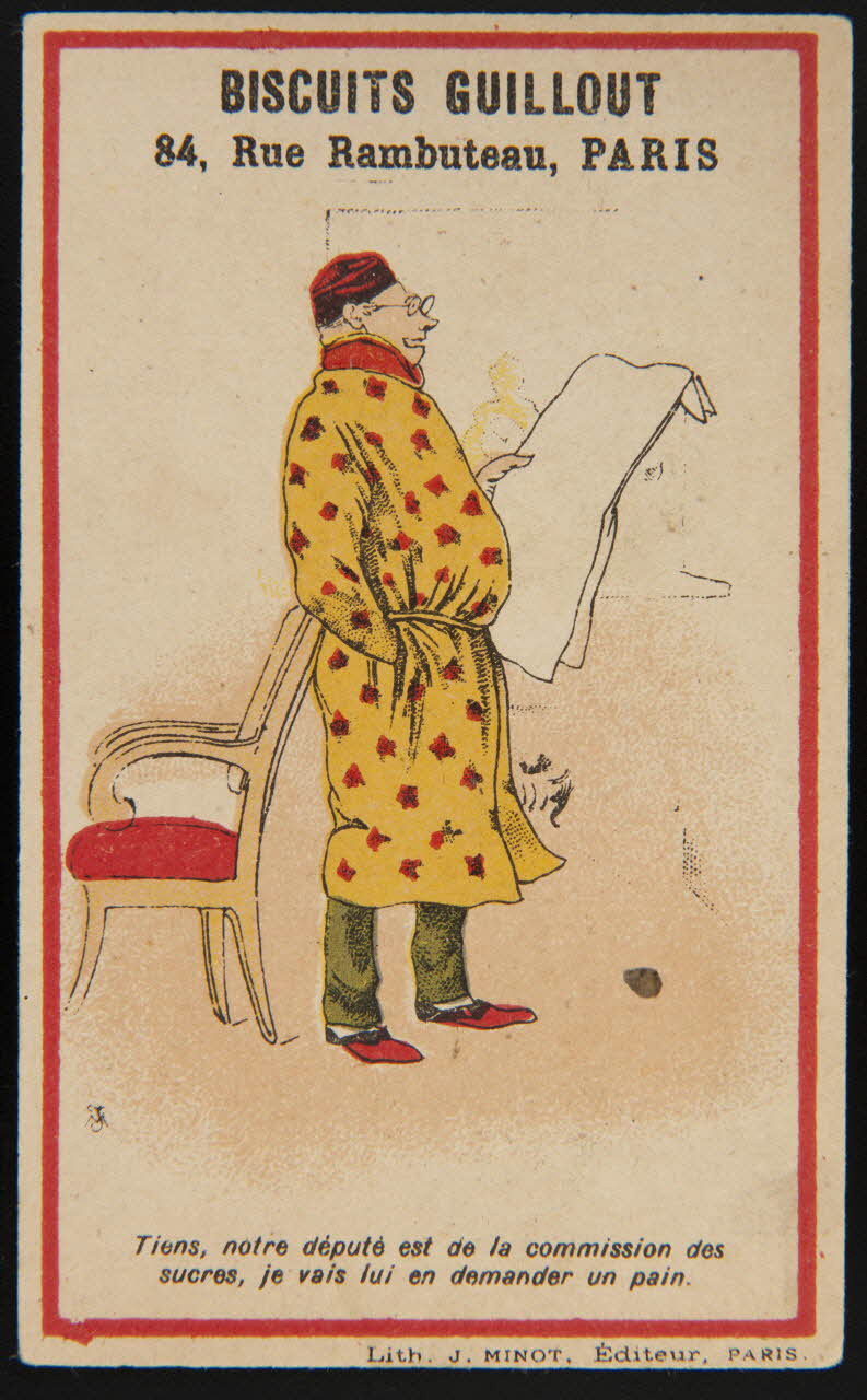 carte réclame Tiens, notre député [...] un pain. 1998.77.53.7 Photo