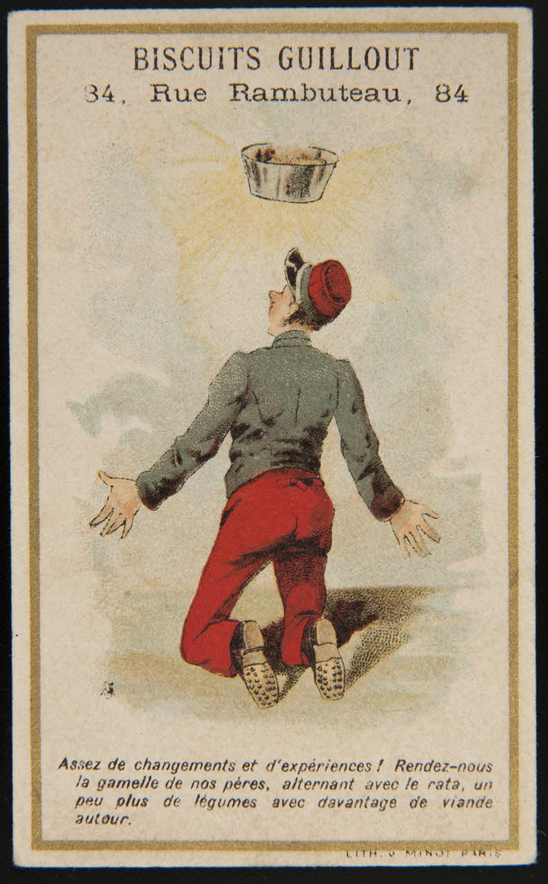 carte réclame Assez de changements et d'expériences ! [...] de viande autour. 1998.77.55.1 Photo