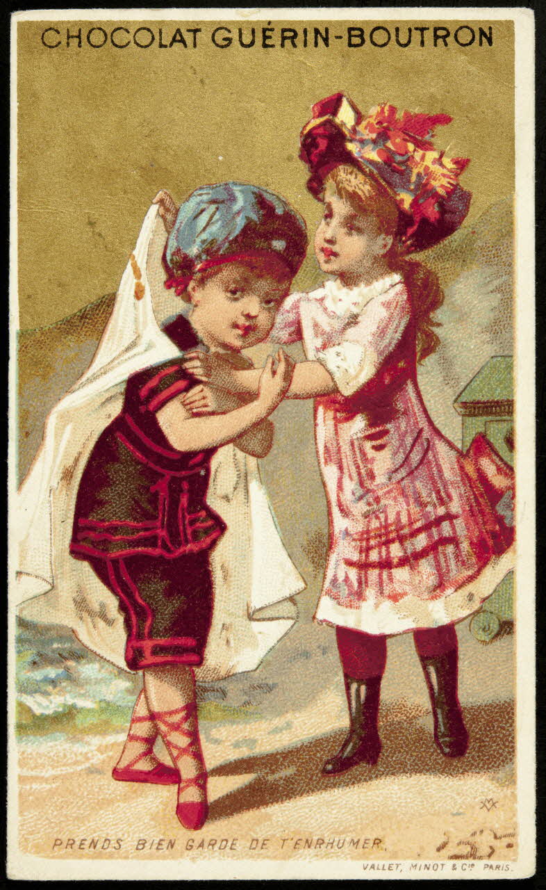 Vallet-Minot et Cie carte réclame PRENDS BIEN GARDE DE T'ENRHUMER. Paris 1881-1884 1998.77.58.1 Photo