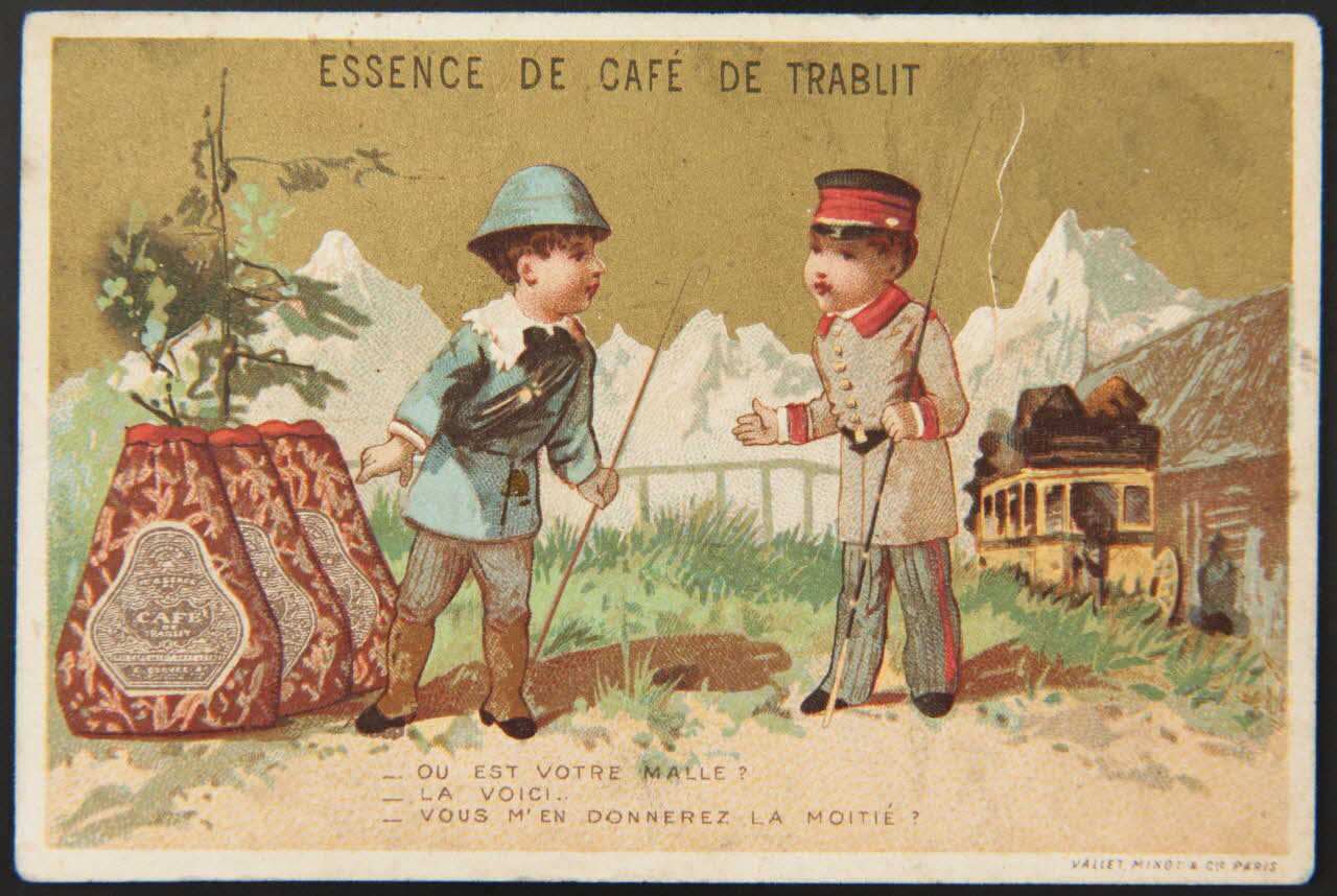 Vallet-Minot et Cie carte réclame ESSENCE DE CAFE DE TRABLIT Paris 1881-1884 1998.77.63.2 Photo