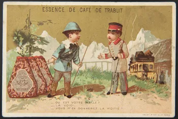 Vallet-Minot et Cie carte réclame ESSENCE DE CAFE DE TRABLIT Paris 1881-1884 1998.77.63.2  Photo