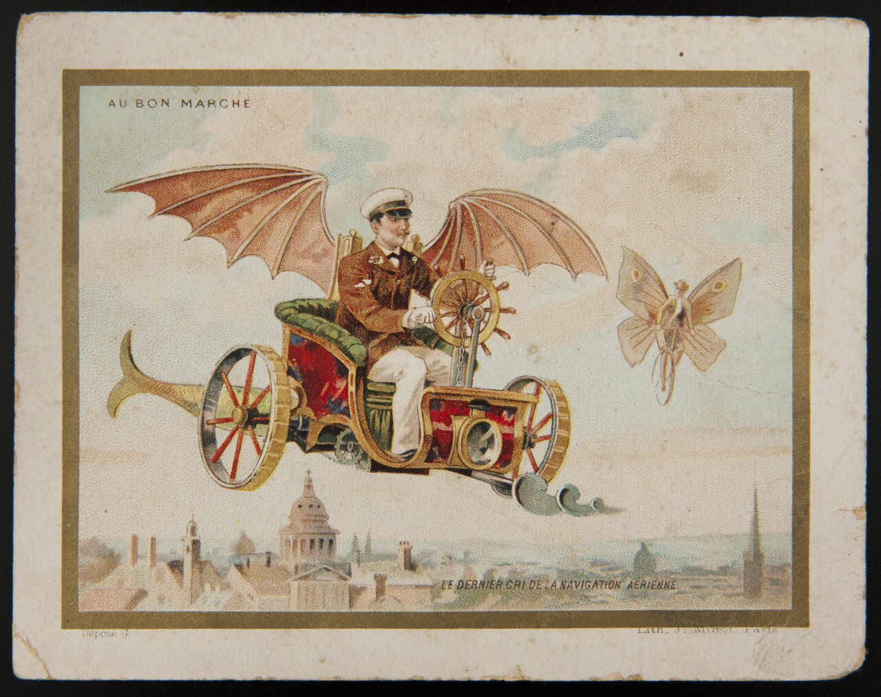 carte réclame LE DERNIER CRI DE LA NAVIGATION AERIENNE Paris 1889-1914 1998.77.73.1 Photo