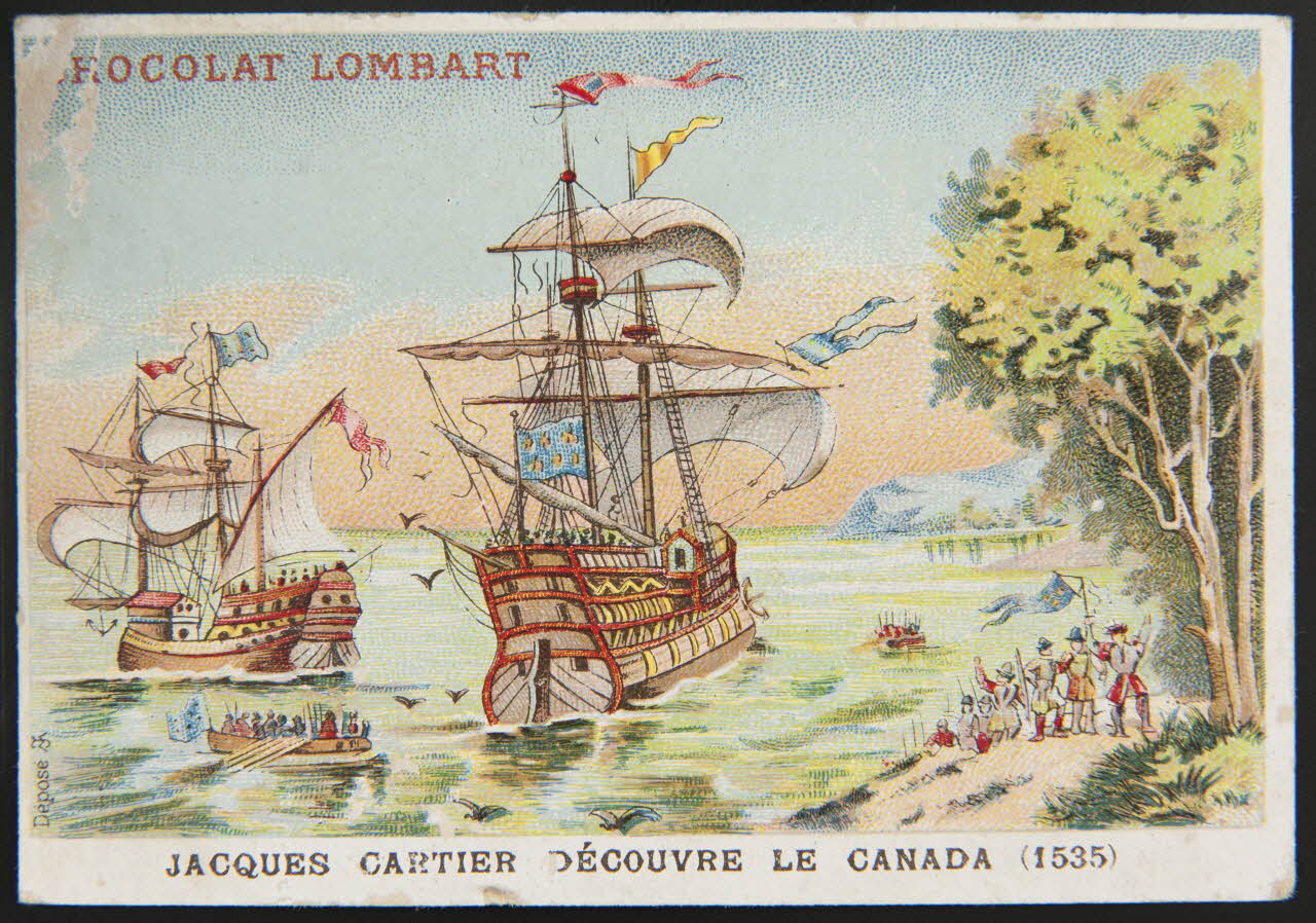 carte réclame JACQUES CARTIER DECOUVRE LE CANADA (1535) 1998.77.74.1 Photo