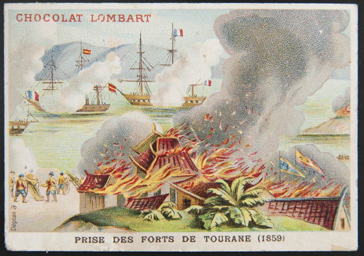 carte réclame PRISE DES FORTS DE TOURANE (1859) Paris 1889-1914 1998.77.74.5 Photo