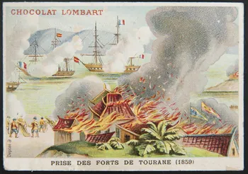carte réclame PRISE DES FORTS DE TOURANE (1859) Paris 1889-1914 1998.77.74.5  Photo
