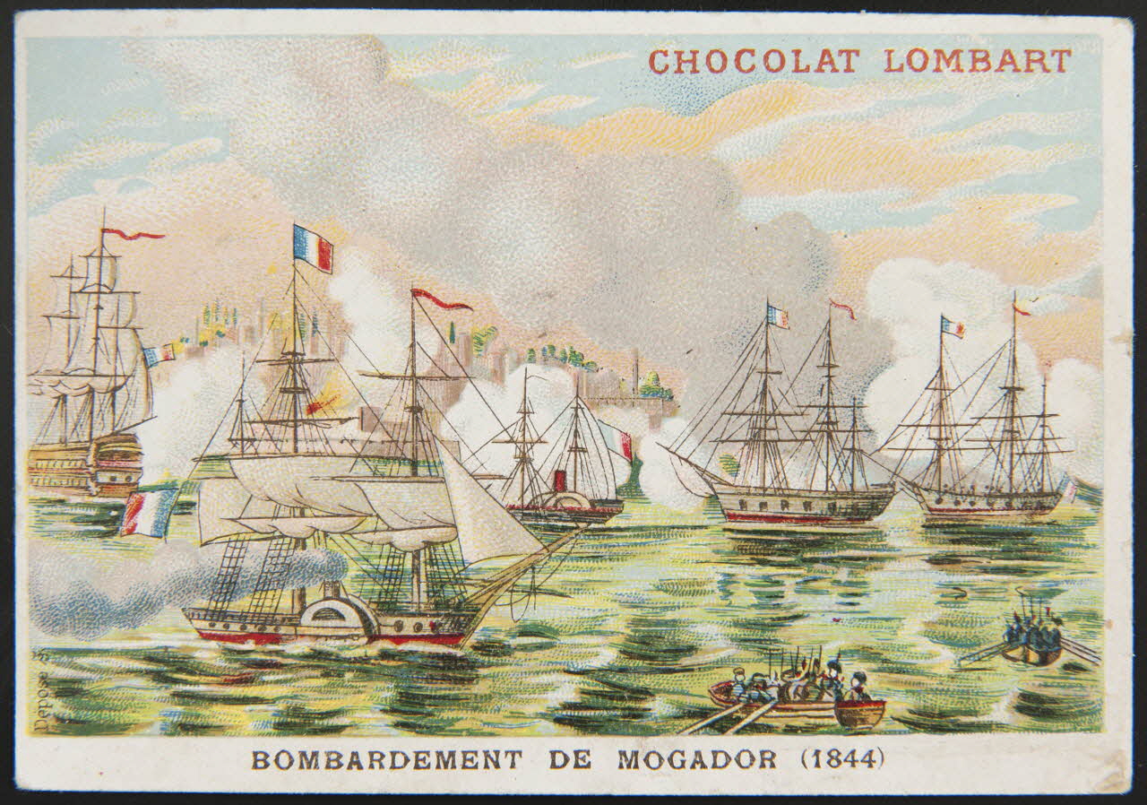 carte réclame BOMBARDEMENT DE MOGADOR (1844) Paris 1889-1914 1998.77.74.6 Photo