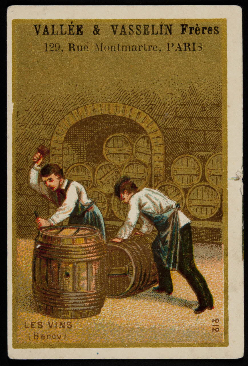 carte réclame LES VINS  (Bercy) 1998.77.92.13 Photo