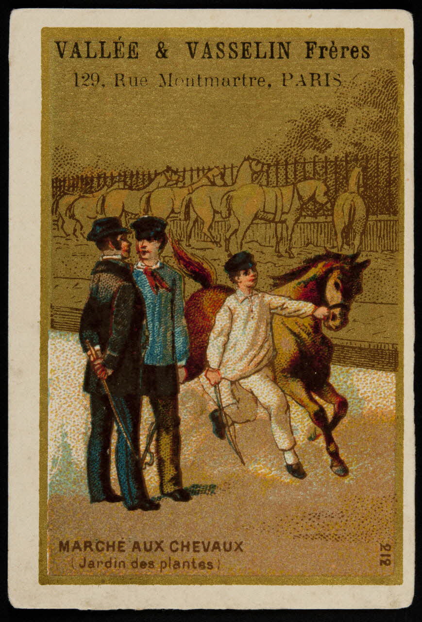 carte réclame MARCHE AUX CHEVAUX  Jardin des plantes 1998.77.92.9 Photo