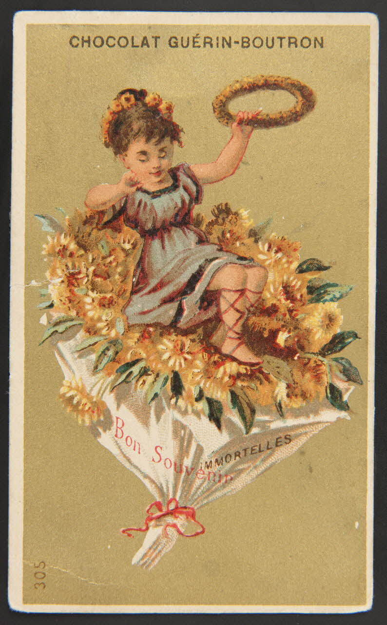 carte réclame Bon Souvenir  IMMORTELLES Paris 1881-1889 1998.77.98.1 Photo